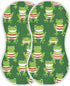 tplaotee 22x11in Cartoon Green Frogs Red-Stripe Cotton Burp Cloth Soft Touch Baby wash Cloth for Babies boy and Girl