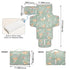 CHUROUSY Deer Portable Diaper Changing Pad with Wipes Holder, Woodland Fawn Foldable Baby Diaper Changer Travel Bag
