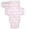 SDMKA Pink Bows Portable Diaper Changing Pad - Waterproof Travel Mat with Head