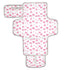 SDMKA Pink Bows Portable Diaper Changing Pad - Waterproof Travel Mat with Head
