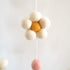 Goukurlsma Daisy Mobile for Crib Boho Baby Crib Mobile for Girls Pink Felt Flower Baby Mobile for Crib