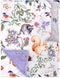 Purple Fleece Baby Blanket for Boys & Girls, Soft Portable Toddler Minky with Woodland Animal Print, 40 x 30 Inch