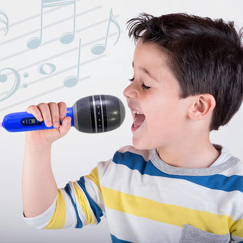 6 Pieces Inflatable Microphones, Random Colors, 9.8 Inches Birthday Party Decorations, 80s 90s Cosplay Supplies