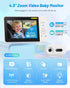 TinyShield 1080P 4X 360 Wireless Baby Car Camera for Newborn Essentials with Auto Night Vision, HD Car Baby Monitor