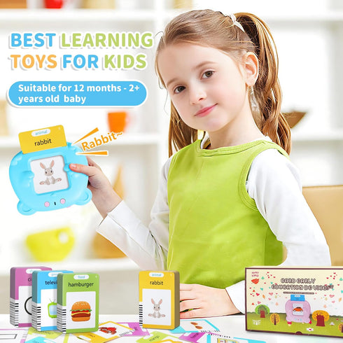 Kids Toddler Talking Flash Cards with 224 Sight Words, Montessori Toys, Speech Therapy, Learning Educational Gifts for
