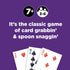 Spoons in a Case, Card Games for Kids, Fun Family Games for 3-6 Players, Ages 7+