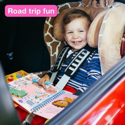 3-5 4 1 Set Avenir Reusable Water Coloring Book for Toddlers Years, Road Trip & Airplane Mess-Free Portable Educational
