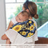 J JOYSAY 22''x11'' 4 Set 2 Pack Sunflowers Daisies Blue Leaves Baby Burp Cloths for Boys Girls Large Cotton Baby Bibs