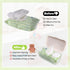 Eiszhjk Pack, Wipes Dispenser Compatible with Huggies Flip-Top Clear Refillable Wipe Container, Reusable Wipe Holder