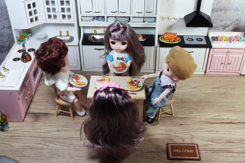 Mixed 5 Assorted Breakfast Sausage Dollhouse Miniature Food Collectibles