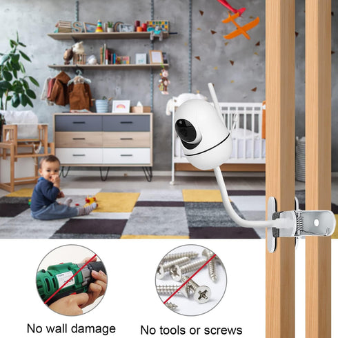 15.7 inches Baby Monitor Mount Compatible with HelloBaby HB65/HB6550/HB6550 Pro/HB66/HB248, ANMEATE SM935E Flexible