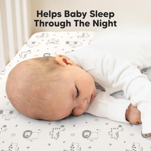 2-Pack 52x28 Waterproof Crib Sheets for Boys, Girls - Fitted Organic Cotton Baby Crib Sheets, Toddler Mattress