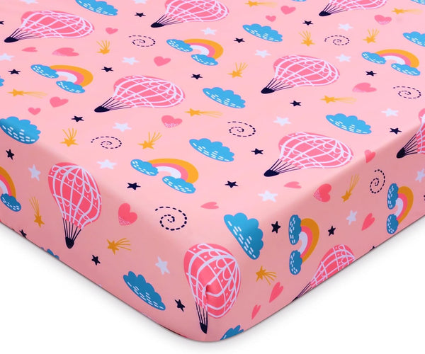 Baby Fitted Crib Sheet Soft Microfiber 52" x 28" Crib Mattress Sheet
