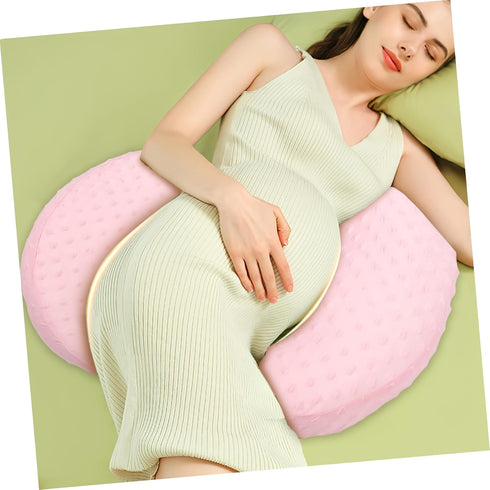 BATHVEVE Multi-Functional Cooling Pregnancy Waist Pillow for Side Sleeping Maternity Support Cushion Soft Fabric