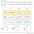 SwaddleDesigns Transitional Swaddle Sack, Arms Up Half-Length Sleeves, Swaddle for Newborn 3-6 Month, Sterling Dots