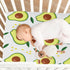 Set, Mattress#239 Fitted Crib Sheets for Boys Girls, Soft Breathable Comfortable Cartoon Avocado Baby Sheet Crib Sheets