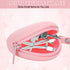 Yylaiire Pink Silicone Nipple Shield Case, Silver Nursing Cups Case, Portable Silicone Storage Holder for Breastfeeding