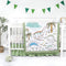 SWESEN Dinosaur Crib Bedding Set 4-Piece for Boys, Crib Set Includes Quilt,