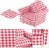 Doll House Sofa Arm Chair, 1:12 Scale Wooden Miniature Furniture Decor Couch with Pillow, Kids Play Toy