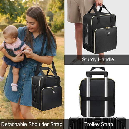 Jaffzora Carrying Case Compatible with Baby Brezza Formula Pro Advanced Formula Dispenser Machine, Insulated Formula