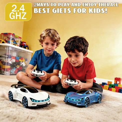 2.4GHz 360 6+ Remote Control Car,Gesture Sensing RC Car,Drift RC Stunt Cars with Light Spray & Sound, Hobby RC Cars Toy