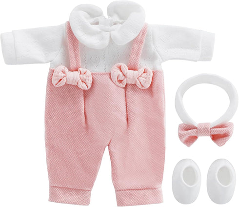 FADALEA 12 inch 4-Packs 10 11 12 inch Doll Clothes and Accessories with Headband Hat Socks for Dolls (Not Include Doll)