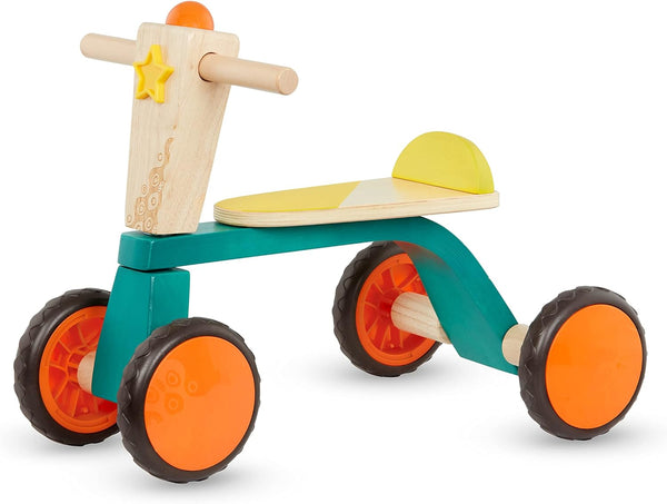B. Toys Smooth Rider - Ride On Wooden Toddler Bike, Balance Toys for Toddlers, Push & Ride Bike for Ages 18 Months+