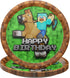Pixel Miner Dinner and Dessert Plates - 40 pieces for 20 Guests, Video Game Party Supplies and Birthday Decorations