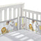 BreathableBaby Breathable Mesh Liner for Full-Size Cribs, Classic 3mm Mesh, Safari Fun