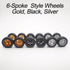 XYELKW 9 Set 1/64 1 64 3 3 1/64 Wheels for Trucks Wheels Off Road Simulation Custom Rubber Tires with Colors & Styles