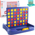 4 in a Row Connect Game - Travel Board Games for Kids Adults, 9 x 7.4 inches (Blue)