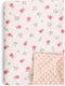 david's kids Muslin Minky Baby Blanket for Girls with Muslin Cotton Front