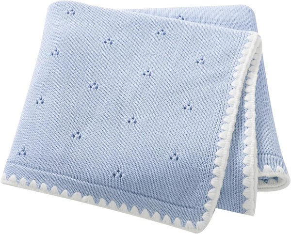 Baby Blanket Knit Ultra Soft Swaddle Receiving Blankets for Boys & Girls