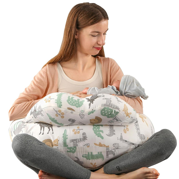 BATTOP Nursing Pillow for Breastfeeding,Bottle Feeding, Plus Size Breastfeeding Pillows with Adjustable
