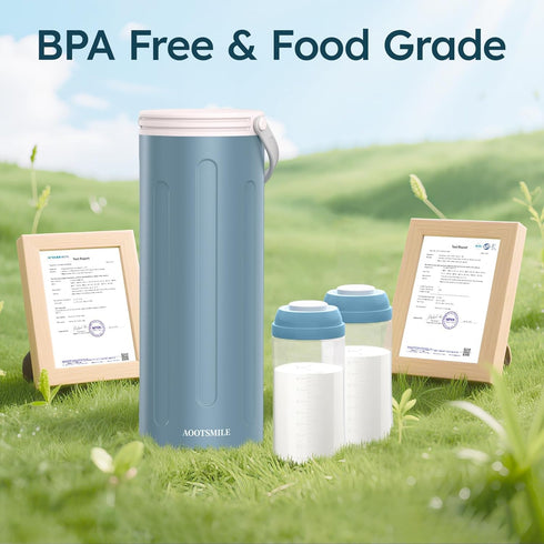 AOOTSMILE 22oz 360 24 2 Portable Breast Milk Cooler for Travel, Large Capacity Breastmilk Chiller for Working Moms
