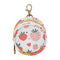 PYBUG Strawberry Round Pacifier Storage Case, Polyester & TPU Lined with Hook Buckle,