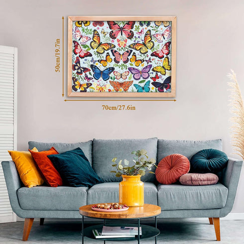 1000 Pieces Butterfly Puzzles for Adults - Colorful Plant Flower Jigsaw Puzzle