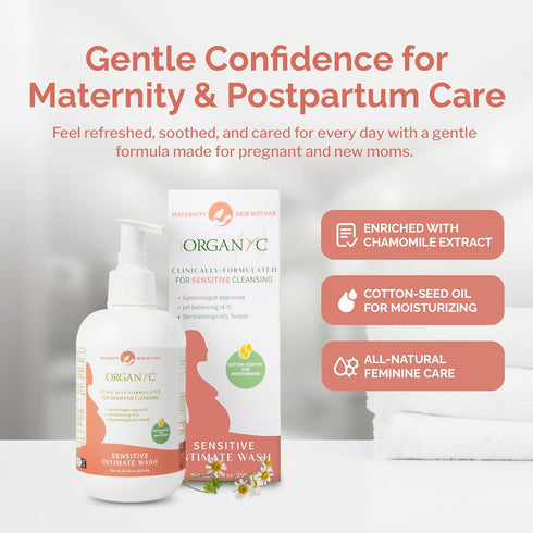 Maternity Bundle: Organyc Baby Shampoo & Body Wash with Feminine Wash
