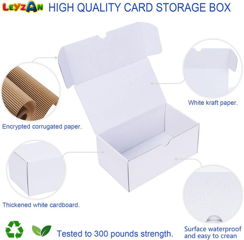 100 Count Trading Card Top Loaders, 8-Pack Toploader Storage Box with Dividers & Labels for TCG/Magic/Mtg Collection