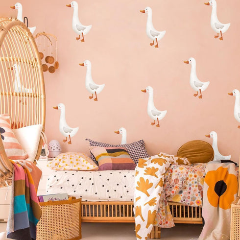 Goose Wall Decal, Geese Wall StickersPeel and Stick Removable Vinyl Underwater Duck