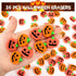 36 Pcs Halloween Pumpkin Erasers, Mini Novelty Pencil Erasers for Kids, Party Favors, Holiday Gift