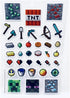 TUGOKU Kids Camera Minecraft Sticker Book, Includes Puffy Stickers, Over 300 Stickers