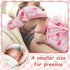 6 Pack Ramede Preemie Swaddle Blanket with Hats Sleep Swaddle for Baby Boy Girl Preemie Newborn Sacks Soft Cotton