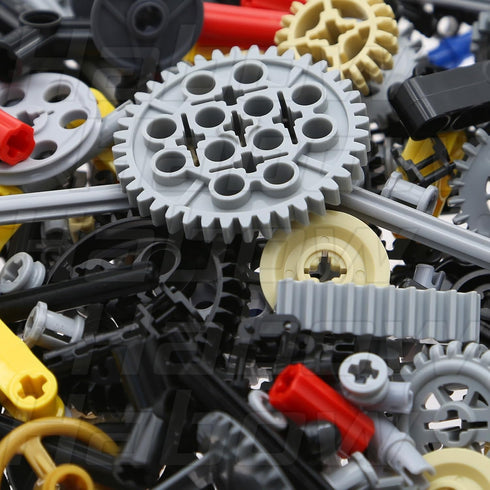 270pcs Technic-Parts Gears-Axle-Pin-Connector - Compatible with Lego-Technic, Wheels Link Chain Gear Rack Steering