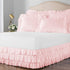 RVKXHD 52" 28" 17" 3-Tiered Baby Crib Bed Skirt: Crib Bed Skirt, x Soft and Breathable Baby Crib Sheets with Drop Dust