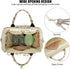 Xunteny Backpack Corduroy Diaper Bag for Women, Large Capacity Baby Bag for Mom and Girls Boys with Stroller Straps