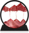Herecanli Moving Sand Art Picture - 3D Quicksand Painting Decor - Round Glass