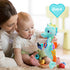 Baby Toys 0-6 Months - Infant Musical Stuffed Animals with Bright Colors, Crinkle Sound, Multi-Textures & Rattles (Blue)