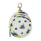 Blue Berry Round Pacifier Storage Case with Zipper, Portable Pacifier Case for