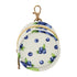 Blue Berry Round Pacifier Storage Case with Zipper, Portable Pacifier Case for